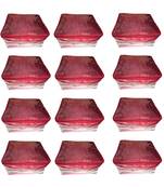 atorakushon   Net Transparent Saree Cover Garments Storage Bags Wardrobe Organizer Pack of 12 (Maroon)