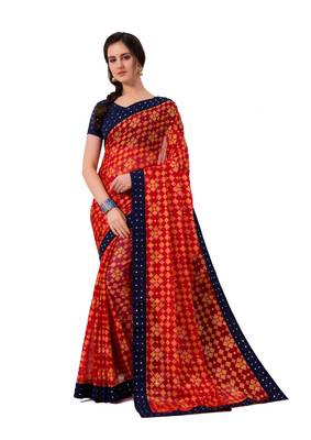 Designer party wear beautiful Heavy  border work saree 1