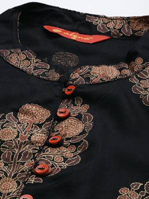 Black printed rayon ethnic-kurtis 2