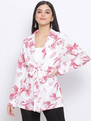 Floral Speaking Women Blazer 1