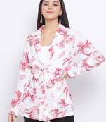 Floral Speaking Women Blazer