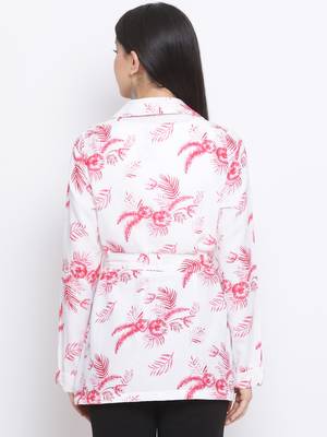 Floral Speaking Women Blazer 4