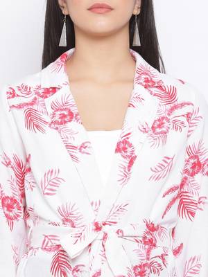 Floral Speaking Women Blazer 5