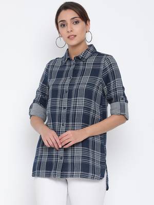 Plaid Monarch Women Shirt 1