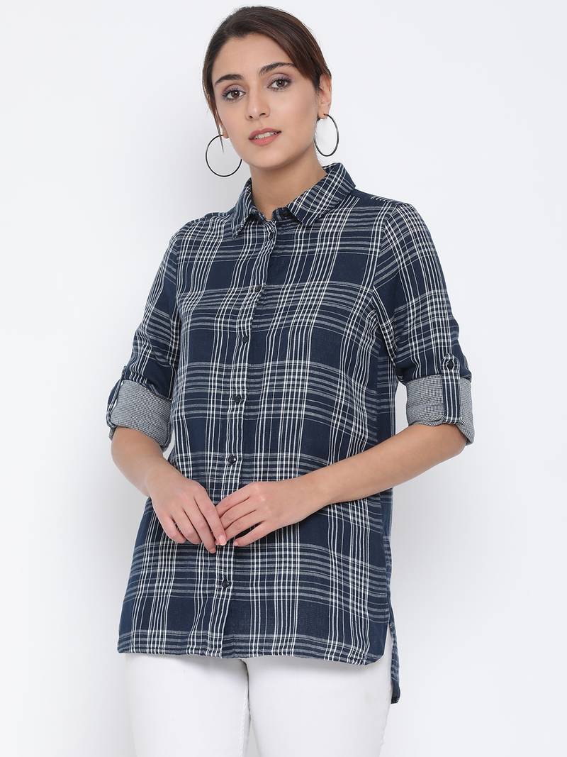 Plaid Monarch Women Shirt