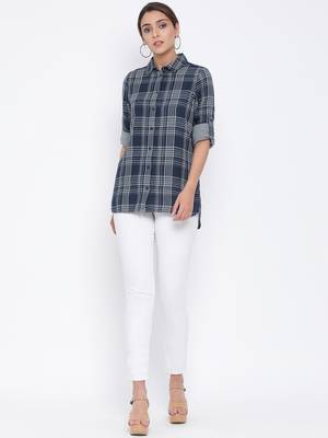 Plaid Monarch Women Shirt 2
