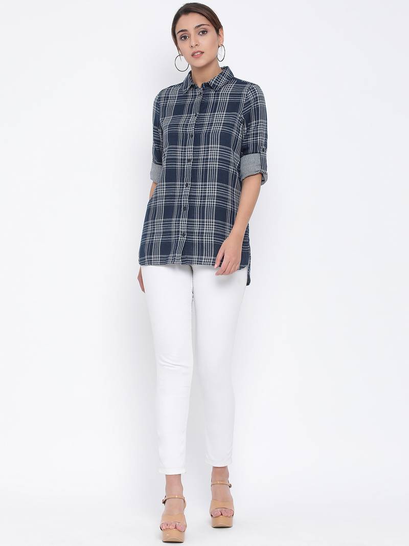 Plaid Monarch Women Shirt
