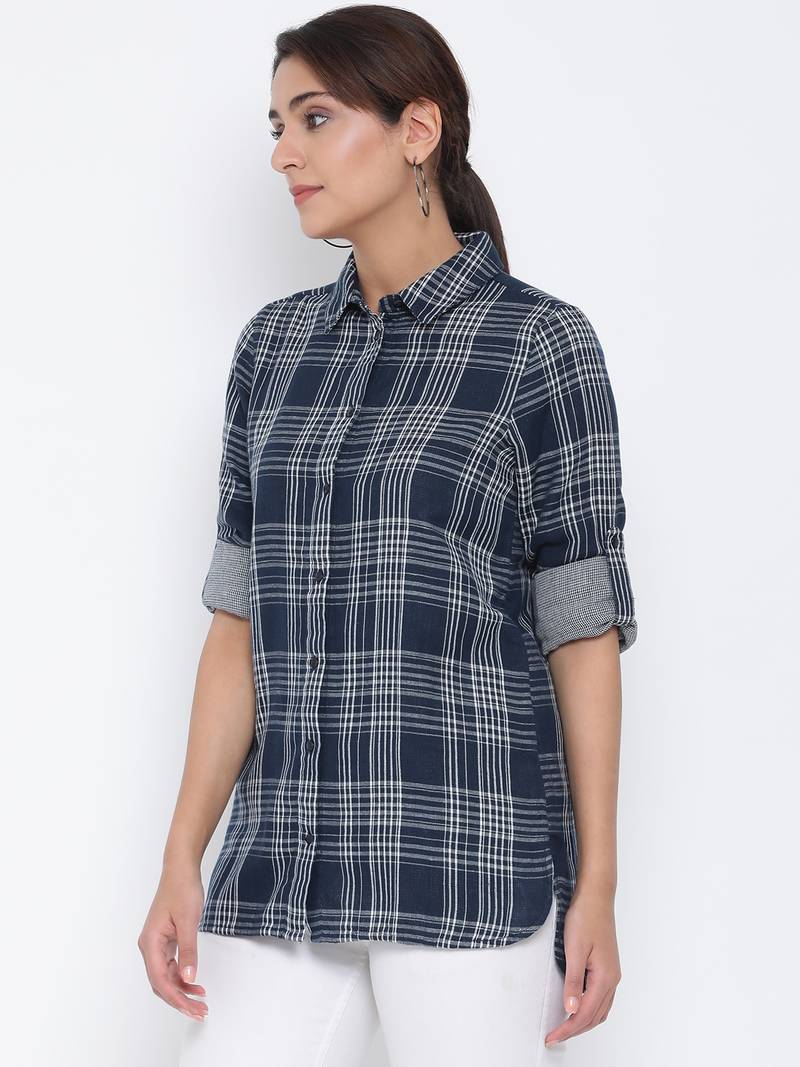 Plaid Monarch Women Shirt