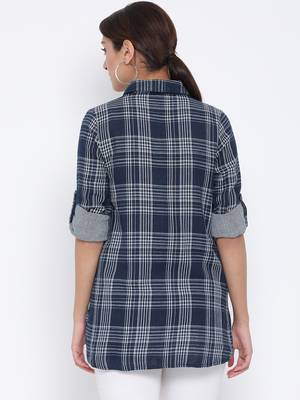 Plaid Monarch Women Shirt 4
