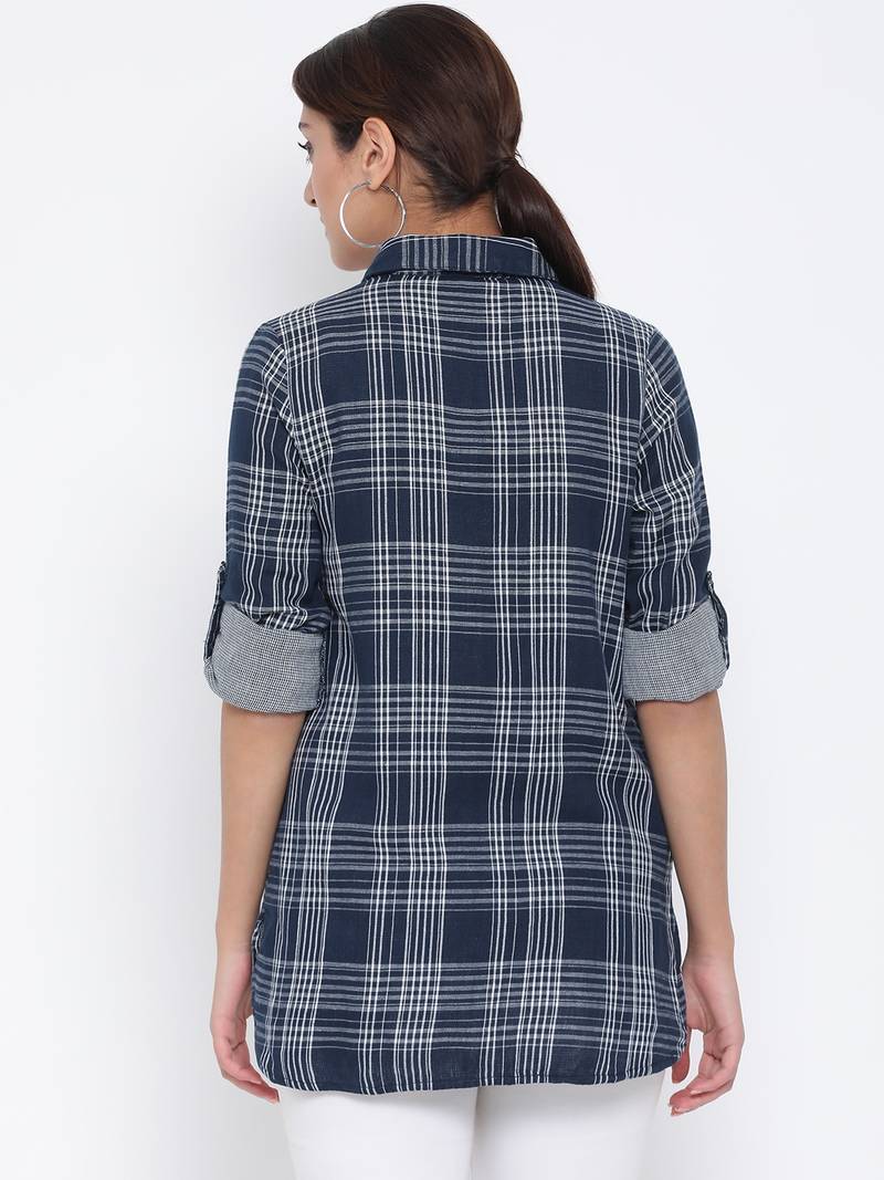 Plaid Monarch Women Shirt