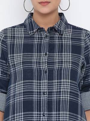 Plaid Monarch Women Shirt 5