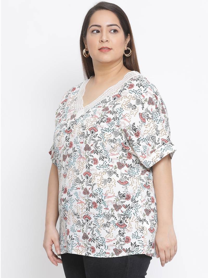 Blossom Repeat Plus Size Women Top