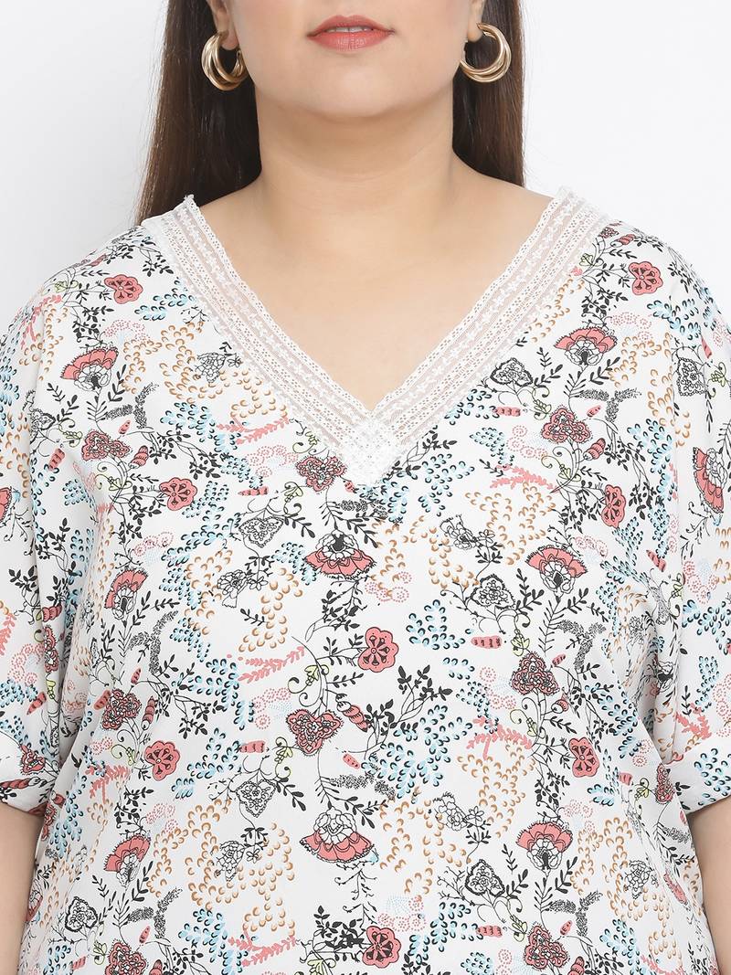 Blossom Repeat Plus Size Women Top
