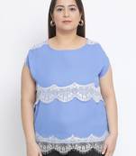 Ocean Glory Lace Plus Size Women Top