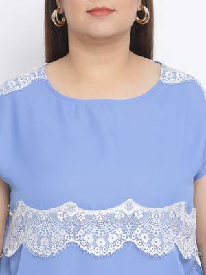 Ocean Glory Lace Plus Size Women Top 5