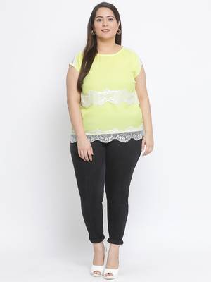 Sunshine Watch Lace Plus Size Women Top 2