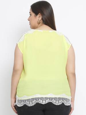 Sunshine Watch Lace Plus Size Women Top 4