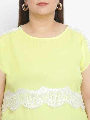 Sunshine Watch Lace Plus Size Women Top 5