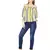 Stiped Evanka Cold Shoulder Top
