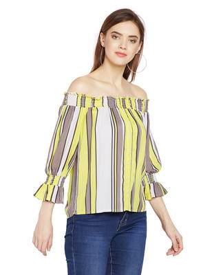 Stiped Evanka Cold Shoulder Top 3