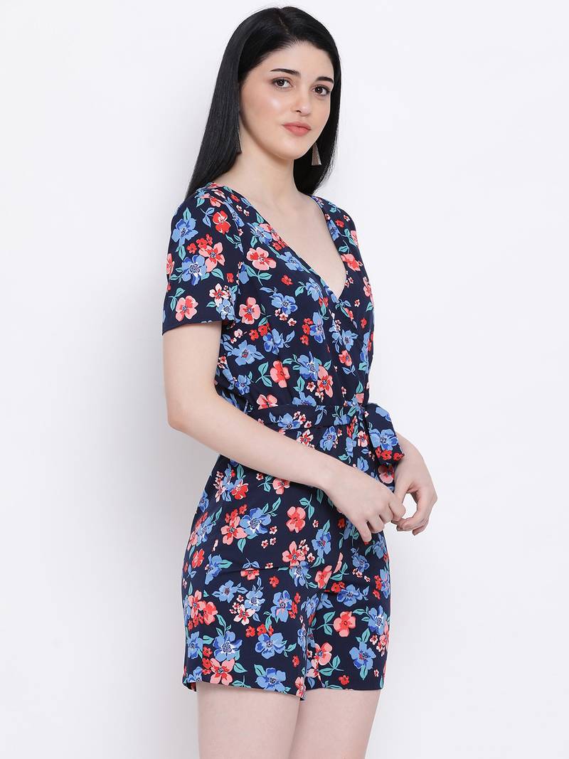 Broken Blossom Yuva Regular Playsuit