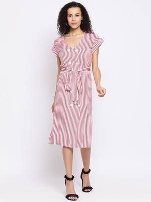 Stripe Foundation Chic Women Dress 1