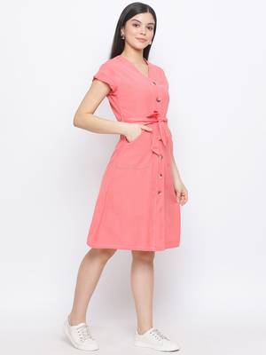Bella Neuro Young Women Linen Shirt Dress 3