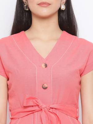 Bella Neuro Young Women Linen Shirt Dress 5