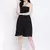 Black Sizzle Shirred Regular Bustier Dress