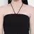 Black Sizzle Shirred Regular Bustier Dress