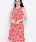 Flowery Memento Shirred Regular Dress