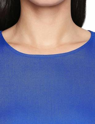 Royal Peacock Shell A-Line Dress 5