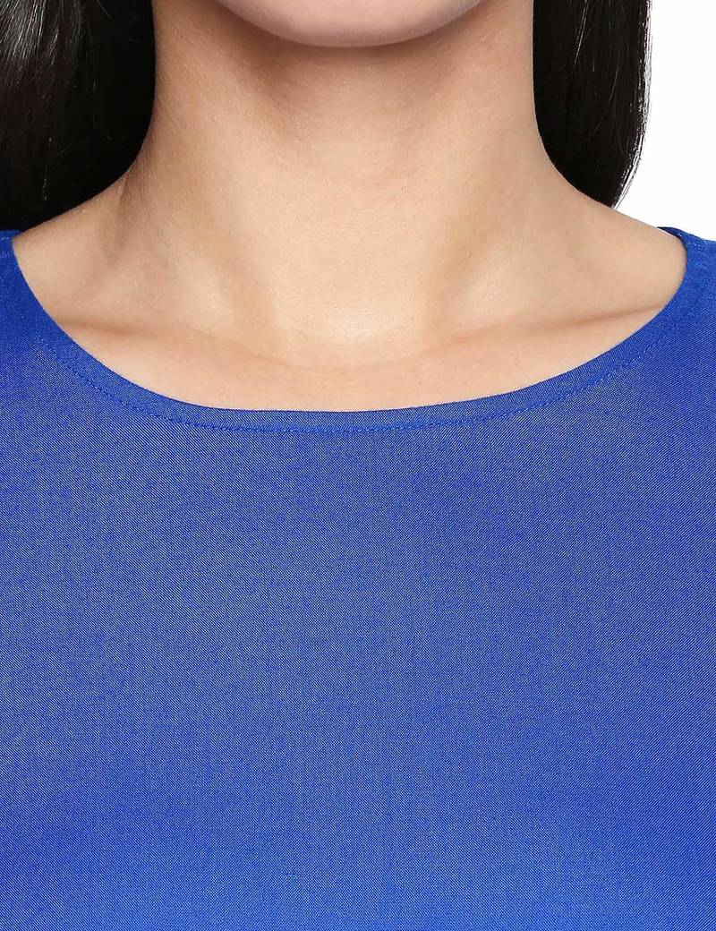 Royal Peacock Shell A-Line Dress