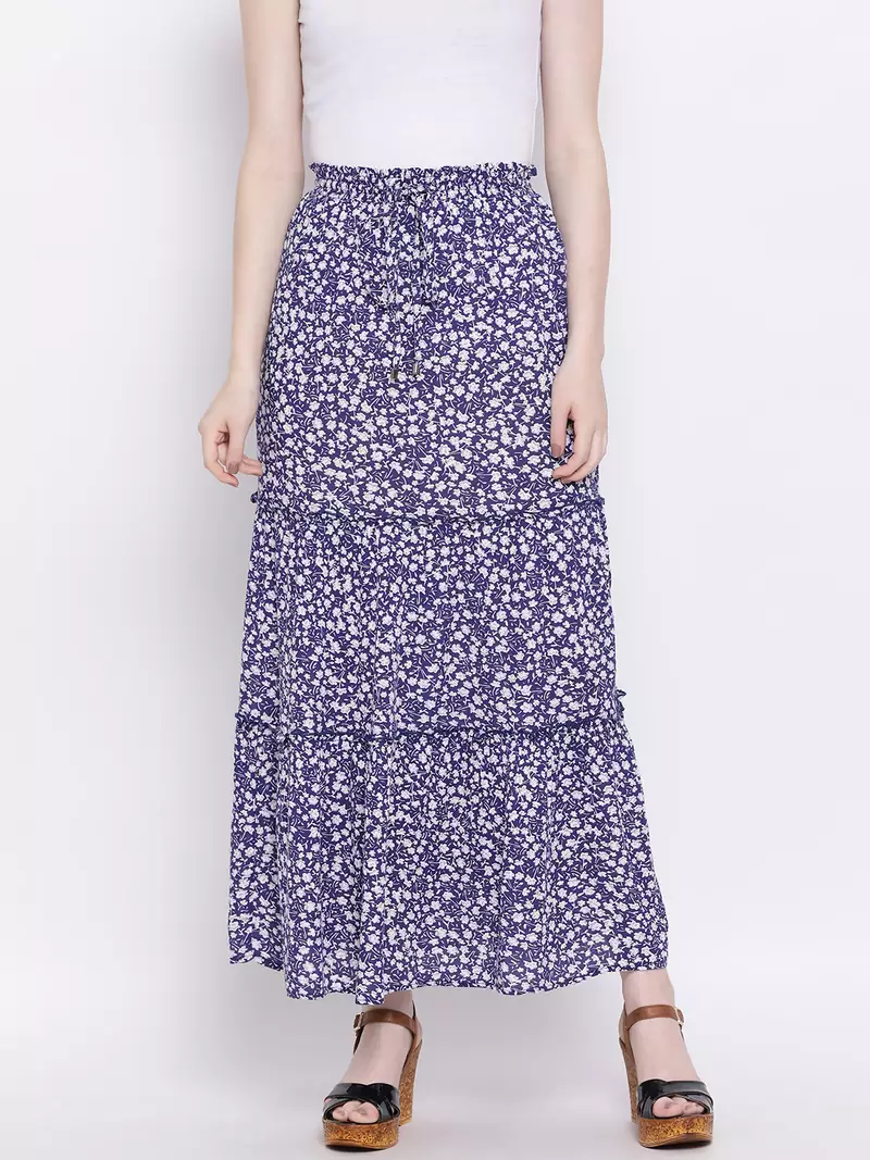 Flora Splendor Maxi Regular Skirt