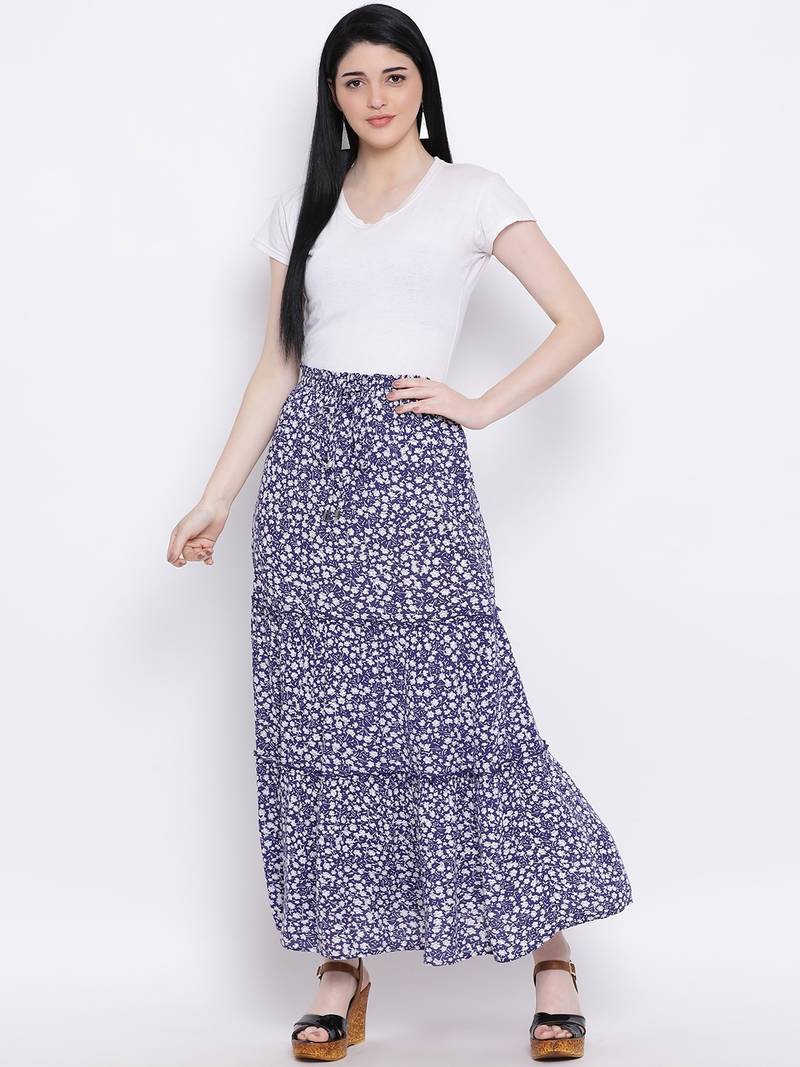 Flora Splendor Maxi Regular Skirt