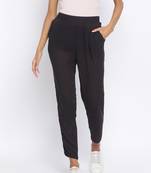 Black Rose Women Rayon crepe Pant