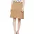 Perky Camel Montage Stylized Skirt