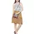 Perky Camel Montage Stylized Skirt