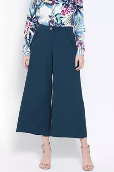 Teal La Ville Women Palazzo Pant