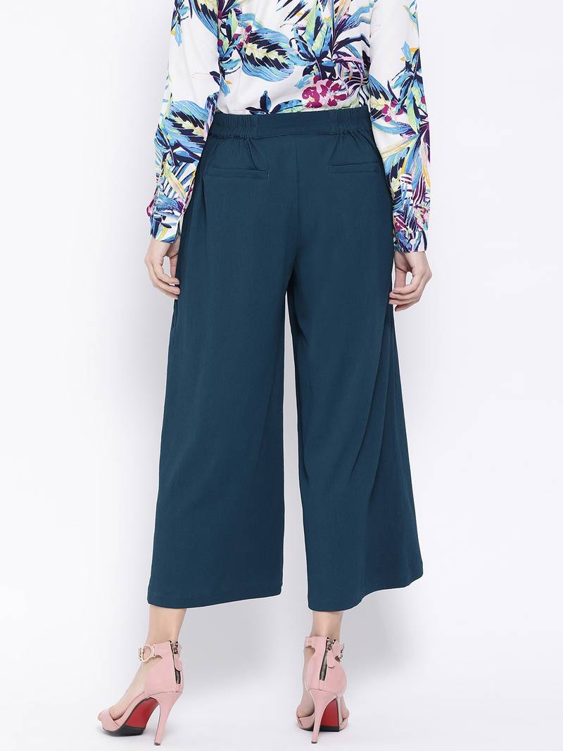 Teal La Ville Women Palazzo Pant