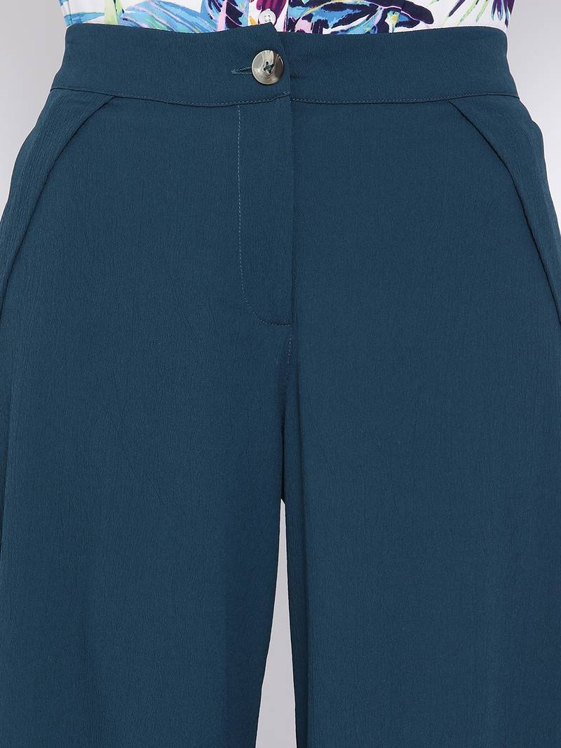 Teal La Ville Women Palazzo Pant