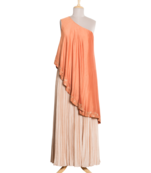 Burnt Orange Gold Kasab and Kardana Embroidery Silk readymade Lehanga/Skirt-tunic