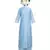 Denim Blue White Kardana and Resham Chanderi readymade kurta set