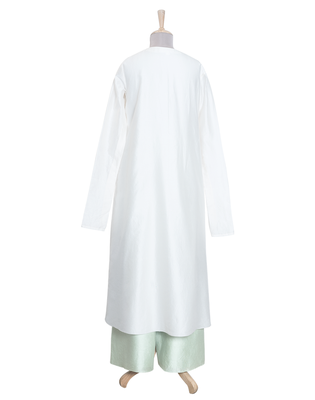 Ivory Resham and Kasab Chanderi readymade kurta set 3