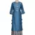 Blue Stone Resham Chanderi readymade Tunic set