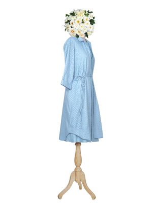 Denim Blue NO Jacquard- Chanderi 2