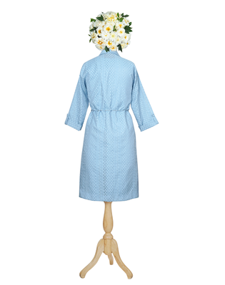 Denim Blue NO Jacquard- Chanderi 3