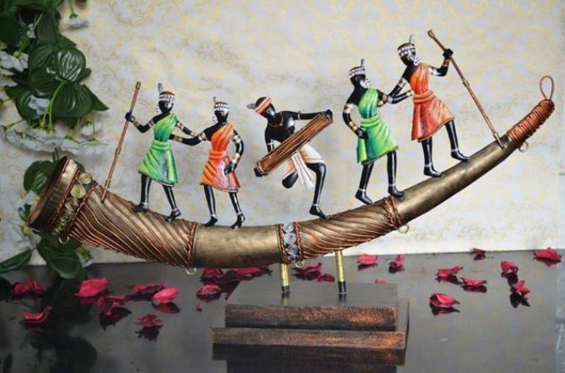 Adivasi Troupe Dancing on a Instrument