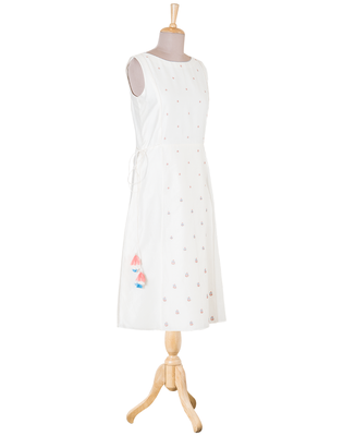 Ivory Plain Chanderi readymade Tunic 2