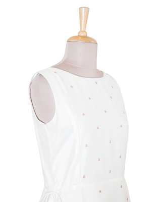 Ivory Plain Chanderi readymade Tunic 4